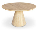  Meridian Linette 52" White Oak Wood Dining Table IMAGE 1