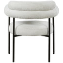  Color_Black/ Cream -- Blake Cream Boucle Fabric Upholstered Dining Chair IMAGE 3
