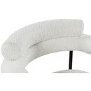 Color_Black/ Cream -- Blake Cream Boucle Fabric Upholstered Dining Chair IMAGE 6