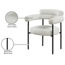 Meridian Blake Cream Boucle Fabric Dining Chair IMAGE 8