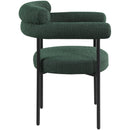  Color_Green -- Blake Green Boucle Fabric Upholstered Dining Chair IMAGE 5