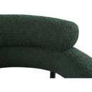  Color_Green -- Blake Green Boucle Fabric Upholstered Dining Chair IMAGE 6