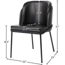  Color_Black -- Meridian Jagger Dining Chair IMAGE 8