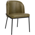  Color_Olive -- Jagger Olive Vegan Leather Upholstered Dining Chair IMAGE 1