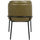  Color_Olive -- Jagger Olive Vegan Leather Upholstered Dining Chair IMAGE 3