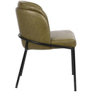  Color_Olive -- Jagger Olive Vegan Leather Upholstered Dining Chair IMAGE 5