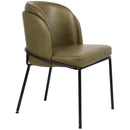  Color_Olive -- Jagger Olive Vegan Leather Upholstered Dining Chair IMAGE 6