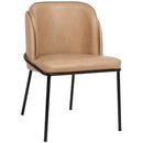  Color_Tan -- Jagger Tan Vegan Leather Upholstered Dining Chair IMAGE 1
