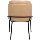  Color_Tan -- Jagger Tan Vegan Leather Upholstered Dining Chair IMAGE 3