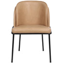  Color_Tan -- Jagger Tan Vegan Leather Upholstered Dining Chair IMAGE 4