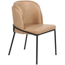  Color_Tan -- Jagger Tan Vegan Leather Upholstered Dining Chair IMAGE 6