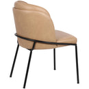  Color_Tan -- Jagger Tan Vegan Leather Upholstered Dining Chair IMAGE 7