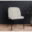  Color_White -- Jagger White Vegan Leather Upholstered Dining Chair IMAGE 2