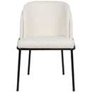  Color_White -- Jagger White Vegan Leather Upholstered Dining Chair IMAGE 4