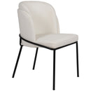  Color_White -- Jagger White Vegan Leather Upholstered Dining Chair IMAGE 6