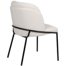  Color_White -- Jagger White Vegan Leather Upholstered Dining Chair IMAGE 7