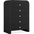  Color_Black -- Meridian Artisto 5 Drawer Chest IMAGE 1
