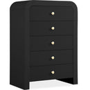  Color_Black -- Meridian Artisto 5 Drawer Chest IMAGE 1