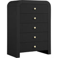 Meridian Artisto 5-Drawer Chest 888Black-CH IMAGE 1