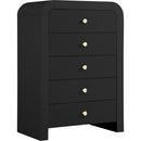 Meridian Artisto 5-Drawer Chest 888Black-CH IMAGE 1