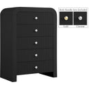  Color_Black -- Meridian Artisto 5 Drawer Chest IMAGE 2