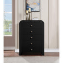  Color_Black -- Meridian Artisto 5 Drawer Chest IMAGE 3
