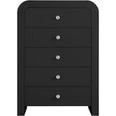  Color_Black -- Meridian Artisto 5 Drawer Chest IMAGE 6