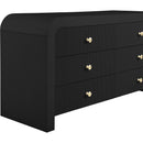  Color_Black -- Meridian Artisto 6 Drawer Dresser IMAGE 14