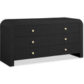  Color_Black -- Meridian Artisto 6 Drawer Dresser IMAGE 1