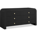  Color_Black -- Meridian Artisto 6 Drawer Dresser IMAGE 1