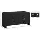  Color_Black -- Meridian Artisto 6 Drawer Dresser IMAGE 20