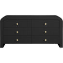  Color_Black -- Meridian Artisto 6 Drawer Dresser IMAGE 5