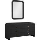  Color_Black -- Meridian Artisto 6 Drawer Dresser IMAGE 7