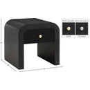  Meridian Artisto Black Ash Veneer End / Side Table IMAGE 14