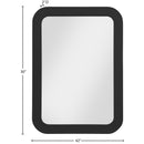  Meridian Artisto Black Ash Veneer Frame Mirror IMAGE 10