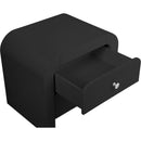  Color_Black -- Meridian Artisto 2 Drawer Nightstand IMAGE 11
