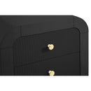  Color_Black -- Meridian Artisto 2 Drawer Nightstand IMAGE 12
