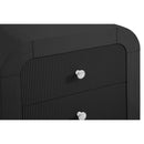  Color_Black -- Meridian Artisto 2 Drawer Nightstand IMAGE 13