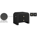  Color_Black -- Meridian Artisto 2 Drawer Nightstand IMAGE 17