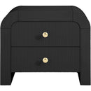  Color_Black -- Meridian Artisto 2 Drawer Nightstand IMAGE 5