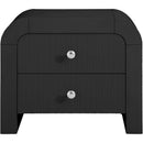  Color_Black -- Meridian Artisto 2 Drawer Nightstand IMAGE 6