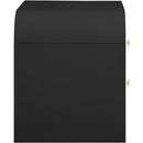  Color_Black -- Meridian Artisto 2 Drawer Nightstand IMAGE 8