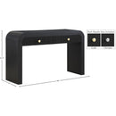  Meridian Artisto Black Ash Veneer Console Table IMAGE 16