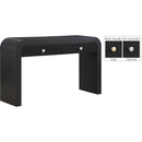  Meridian Artisto Black Ash Veneer Console Table IMAGE 2