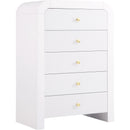 Meridian Artisto 5-Drawer Chest 888White-CH IMAGE 1