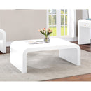  Meridian Artisto White Ash Veneer Coffee Table IMAGE 2