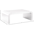  Meridian Artisto White Ash Veneer Coffee Table IMAGE 8