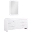  Color_White -- Artisto White Ash Veneer Dresser IMAGE 7
