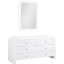  Color_White -- Artisto White Ash Veneer Dresser IMAGE 8