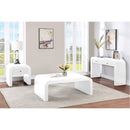  Meridian Artisto White Ash Veneer End / Side Table IMAGE 13